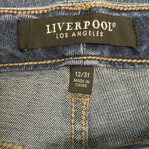 Liverpool Los Angeles Liv ECO Not Skinny Skinny Slim Relaxed Denim Jean Sz 12/31 - Picture 8 of 15